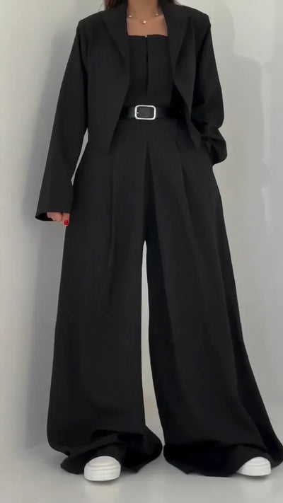 Savnmote™ | Ensemble Femme Bustier + Veste – Elegant & Trendy Stil