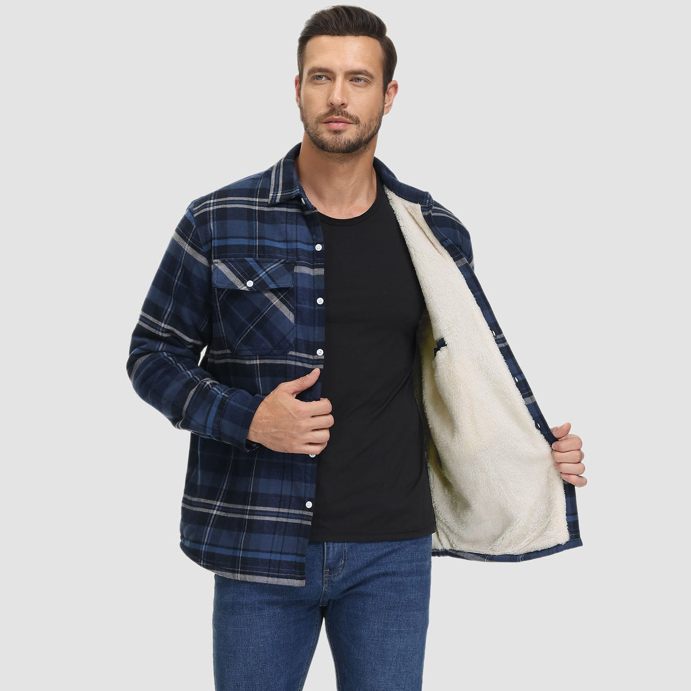 Savnmote™ | Fleece Shirt Jacket