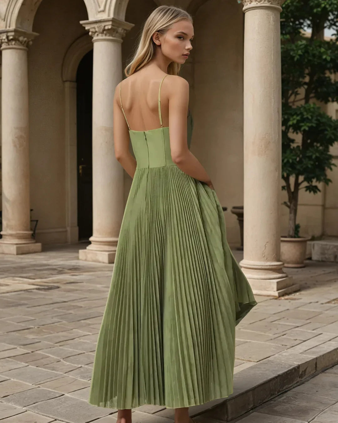 Savnmote™ | Olivia-kjole – Moderne eleganse med åpen rygg