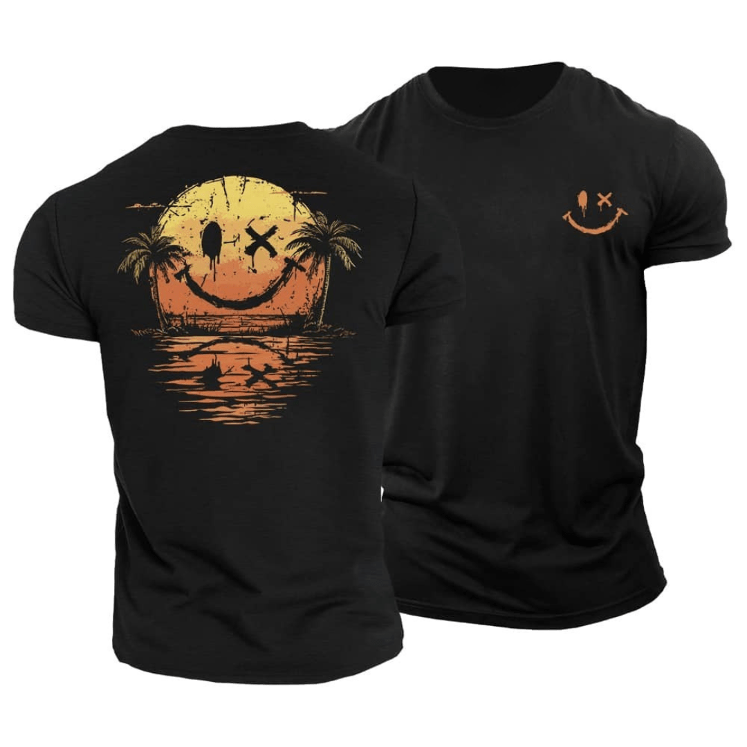 Savnmote™ | Sommerlig Smiley Sea T-skjorte