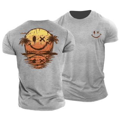 Savnmote™ | Sommerlig Smiley Sea T-skjorte
