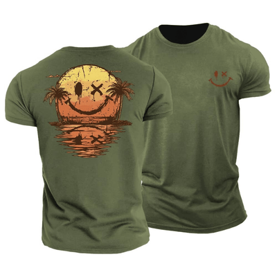 Savnmote™ | Sommerlig Smiley Sea T-skjorte