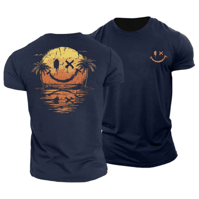 Savnmote™ | Sommerlig Smiley Sea T-skjorte